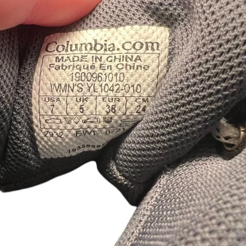 COLUMBIA Women's Grove Heights Low OD Techlite Trail Hiking Shoes‎ 6 Black/Grey